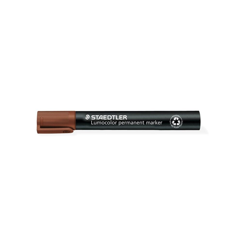 Staedtler LUMOCOLOR MARKER PERMANENT 2mm, 10 STK BRUN