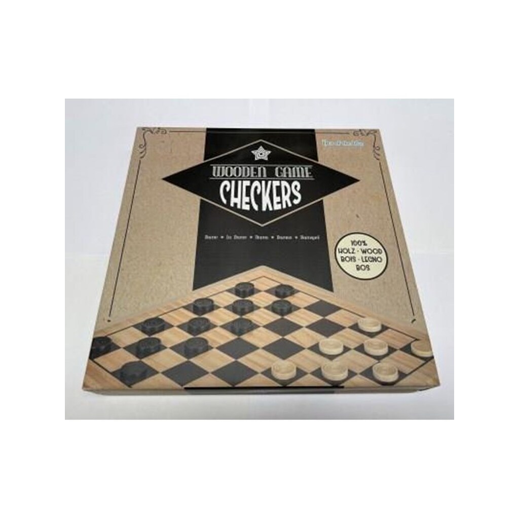 Hobby Mate Træspil, Dam, 28,5*28,5cm.