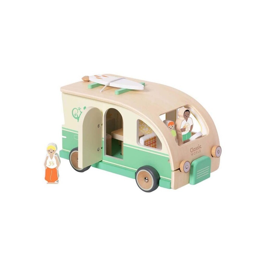 Classic World Wooden Camper with Accessories - 9pcs.