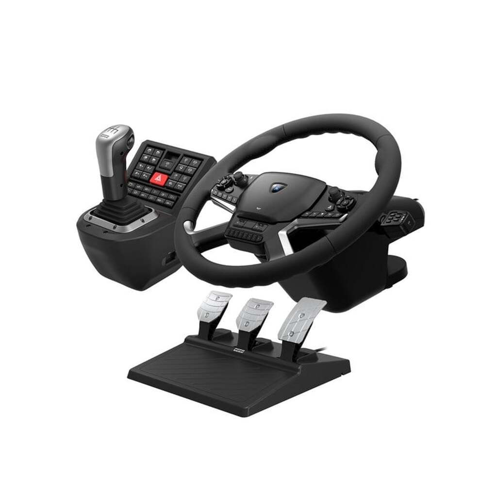 HORI Force Feedback Truck Control System - kablet rat, gamepad og pedal-sæt - PC - Wired Wheel, gamepad and pedals set - PC