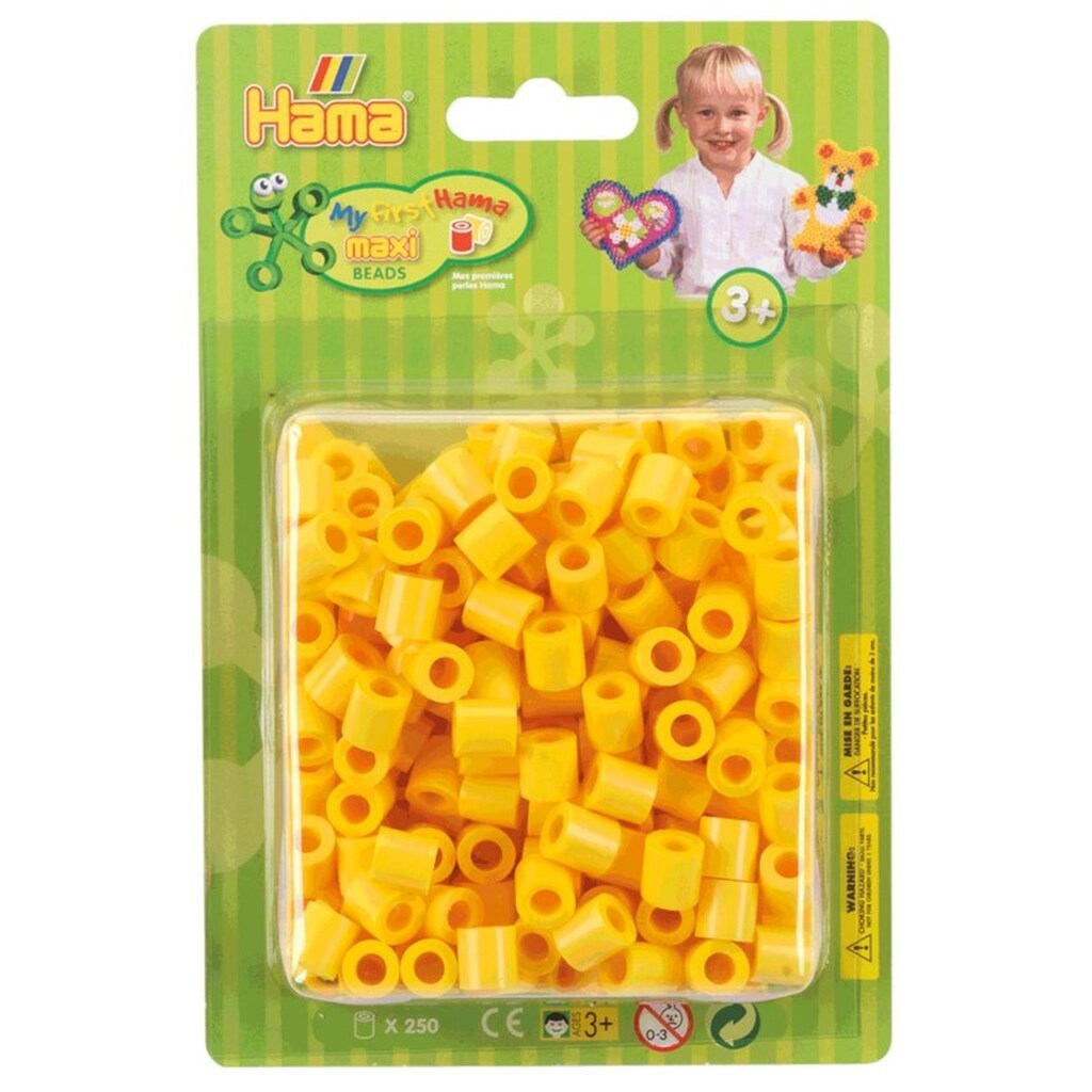 Hama Ironing beads Maxi-yellow record 250 pcs