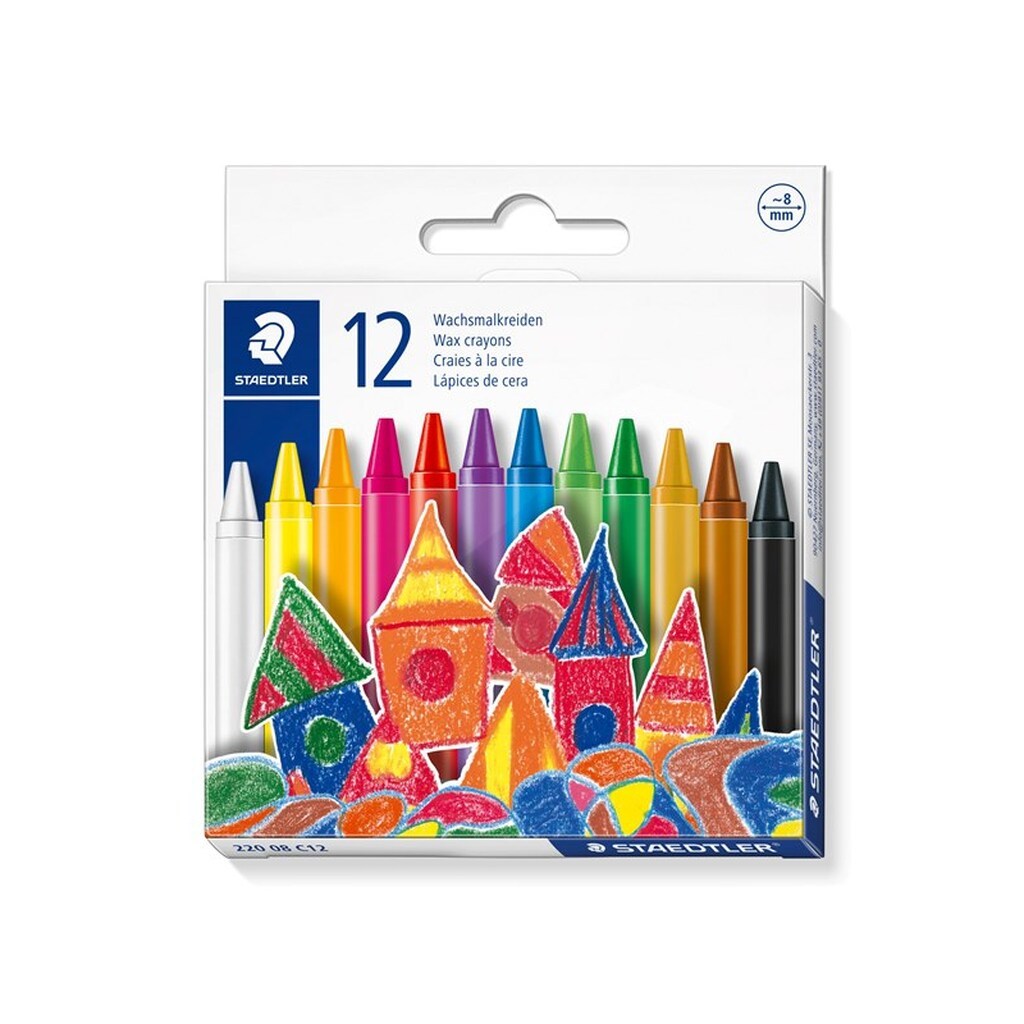 Staedtler VOKSFARVE 8mm 12 ASS/PAK