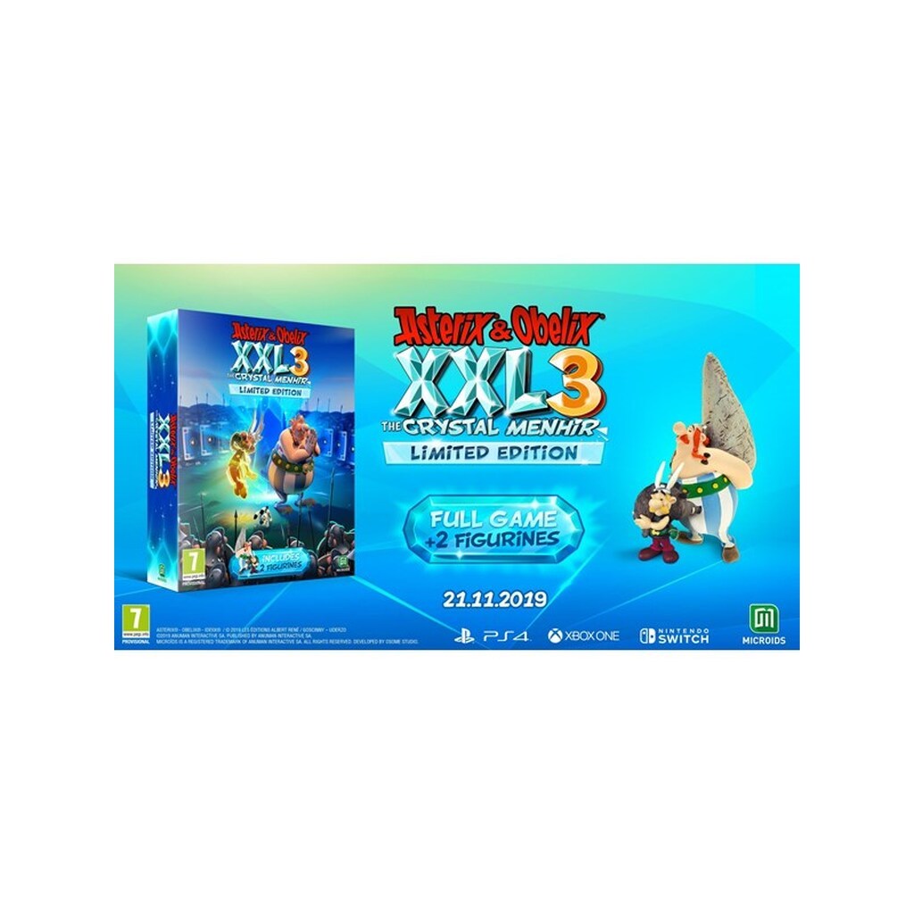 Asterix &amp; Obélix XXL 3 - The Crystal Menhir - Limited Edition - Microsoft Xbox One - Action