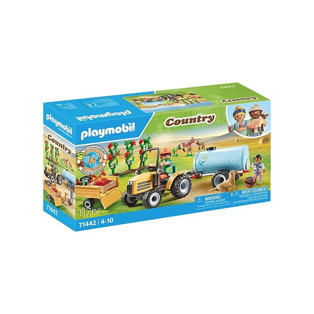 Playmobil Country - Traktor med anhænger og vandtank