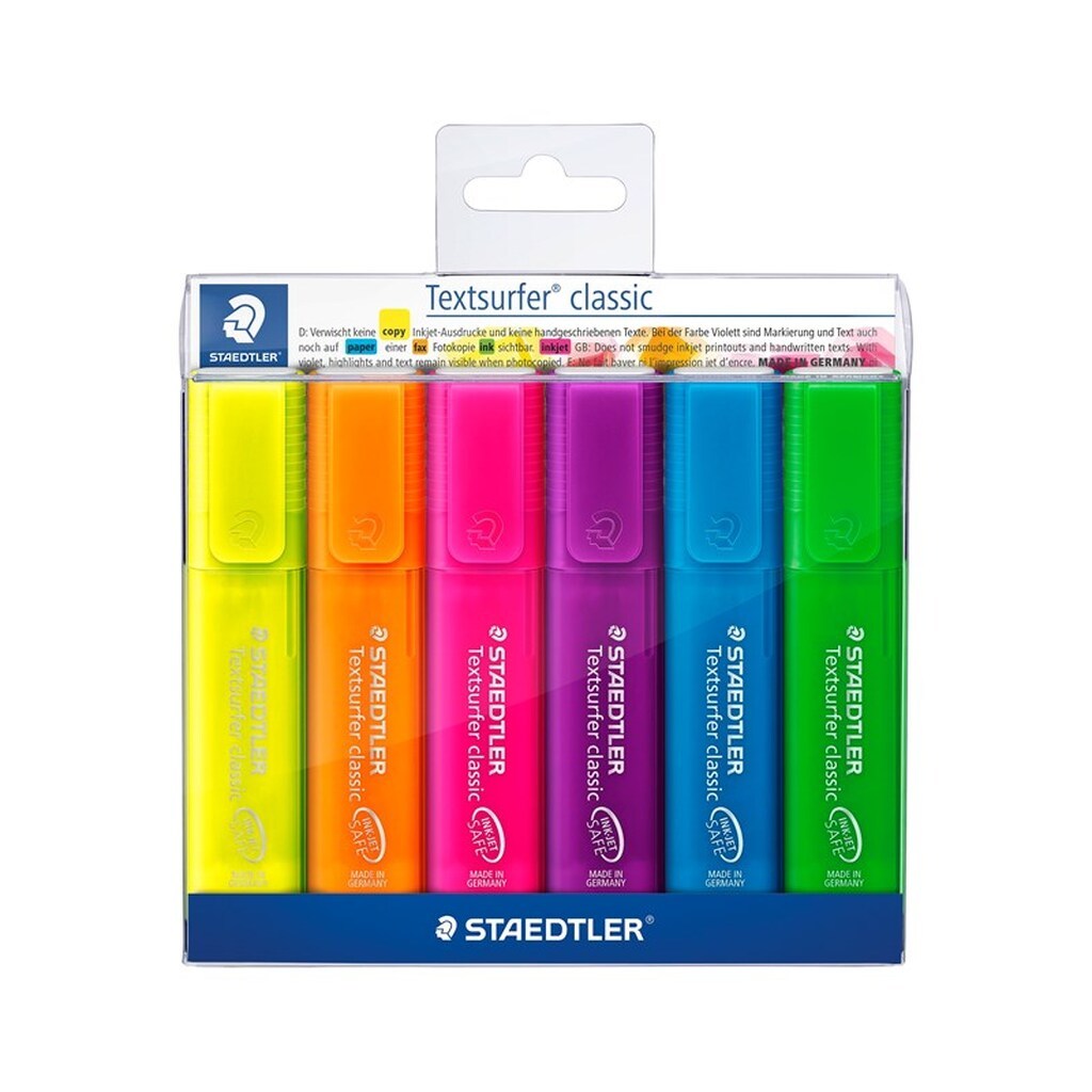 Staedtler Textsurfer Rainbow 4 ass/etui