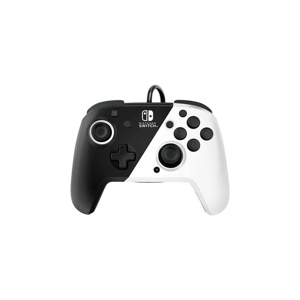PDP Nintendo Switch Faceoff Deluxe Controller + Audio Wired - Black &amp; White - Wired Tilbehør til spillekonsol - Nintendo Switch
