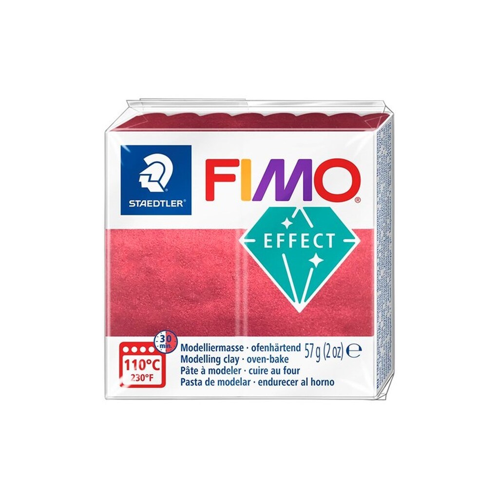 Staedtler FIMO Eff Mod.Ler 57g. Bordeaux Metal