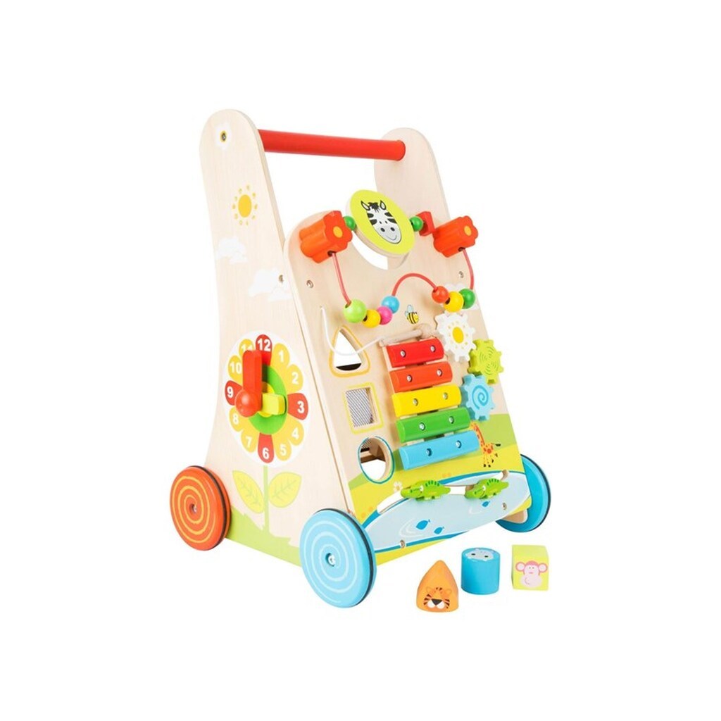 Small Foot - Wooden Baby Walker Walker Colorful