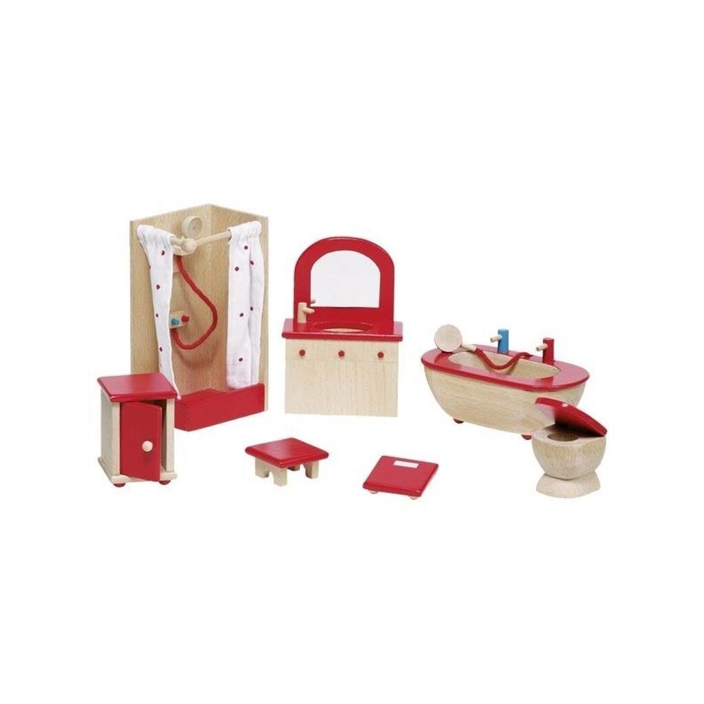 Goki - Dollhouse Furniture Bathroom