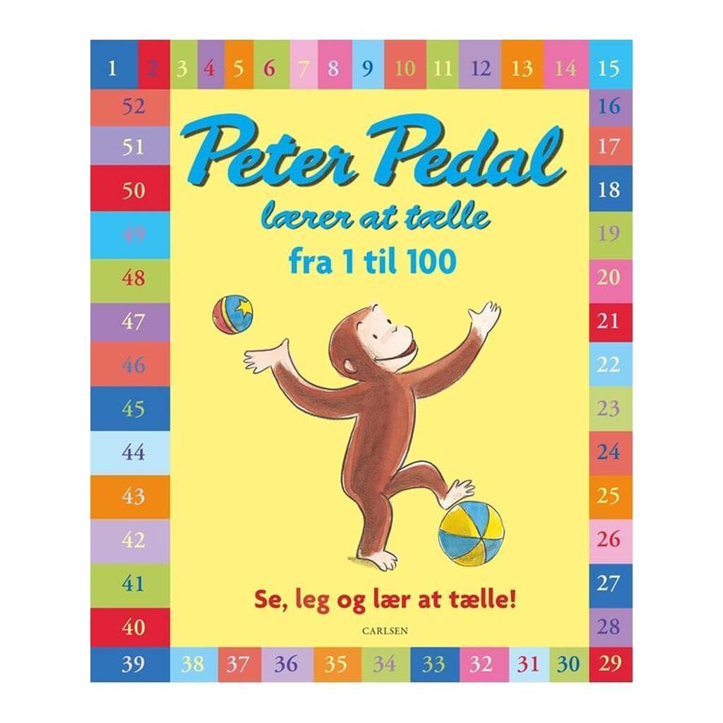 Peter Pedal lærer at tælle fra 1 til 100 - Børnebog - Hardcover