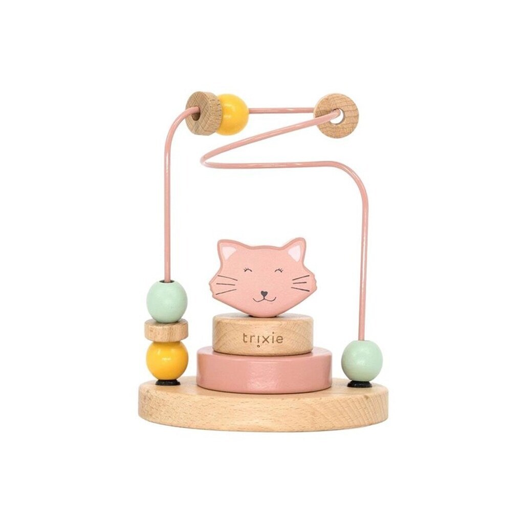 Trixie Baby Wooden Motor Skills Spiral - Mrs. Cat