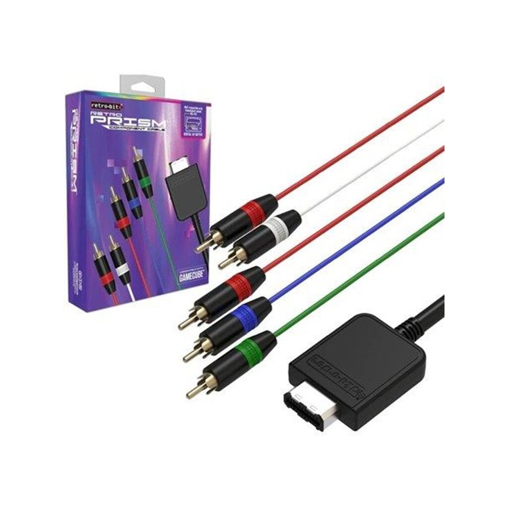 Retro-Bit Prism Component Cable for GameCube - Wired - Nintendo GameCube