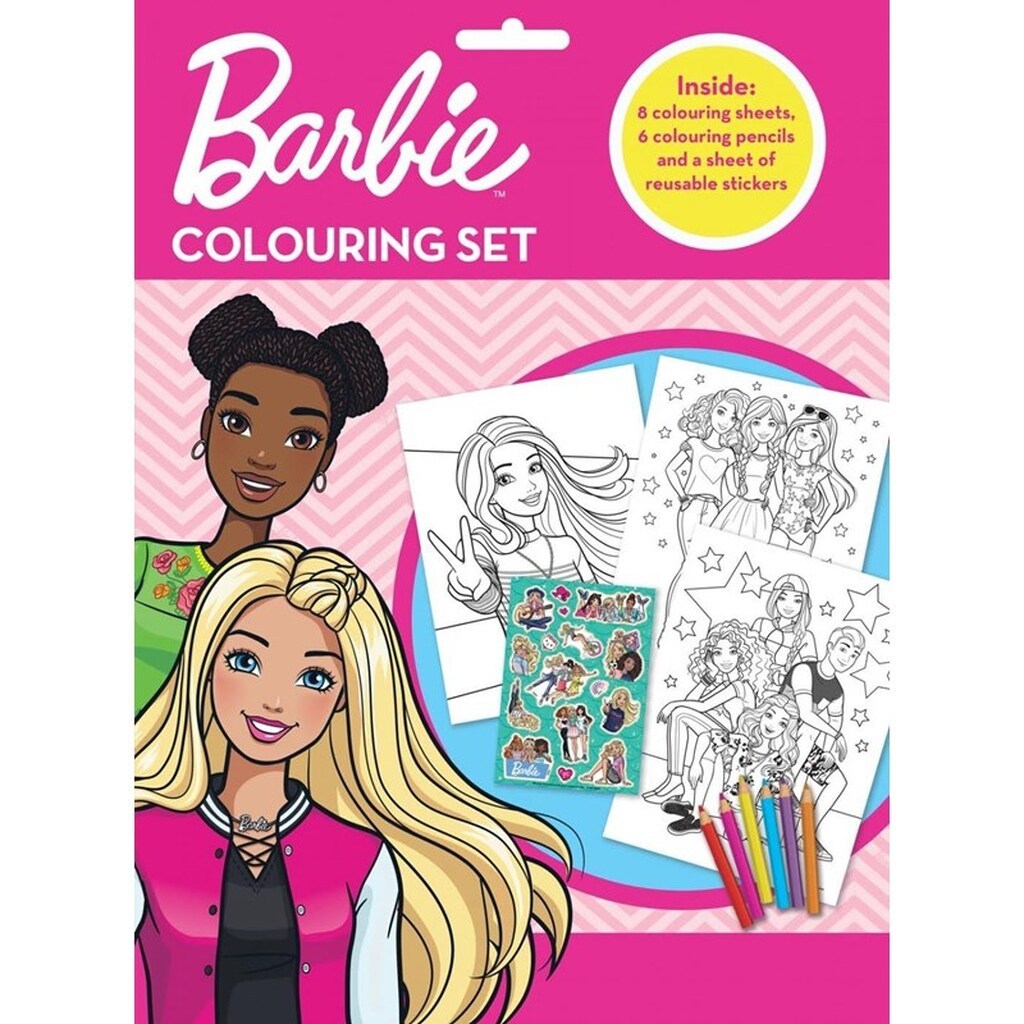 Alligator BARBIE Colouring Set