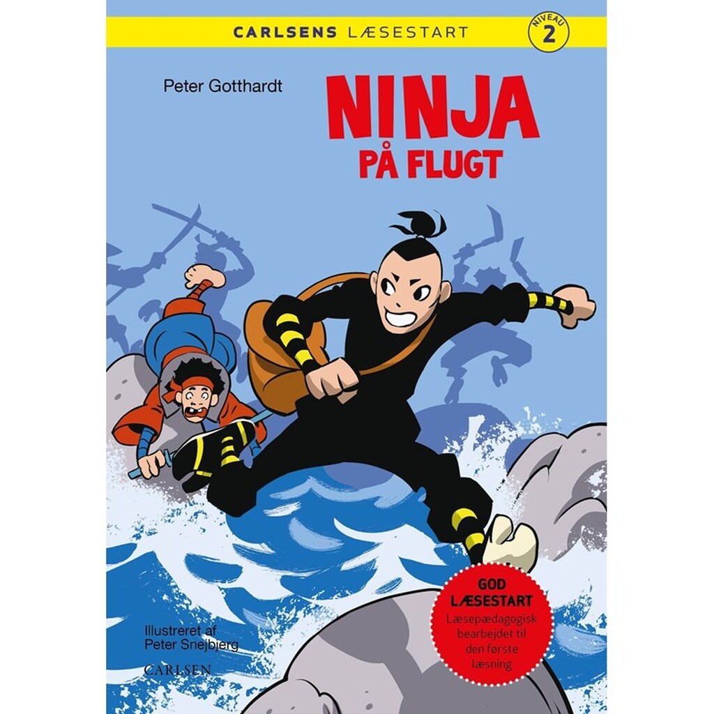 s Læsestart: Ninja på flugt - Børnebog - Hardcover