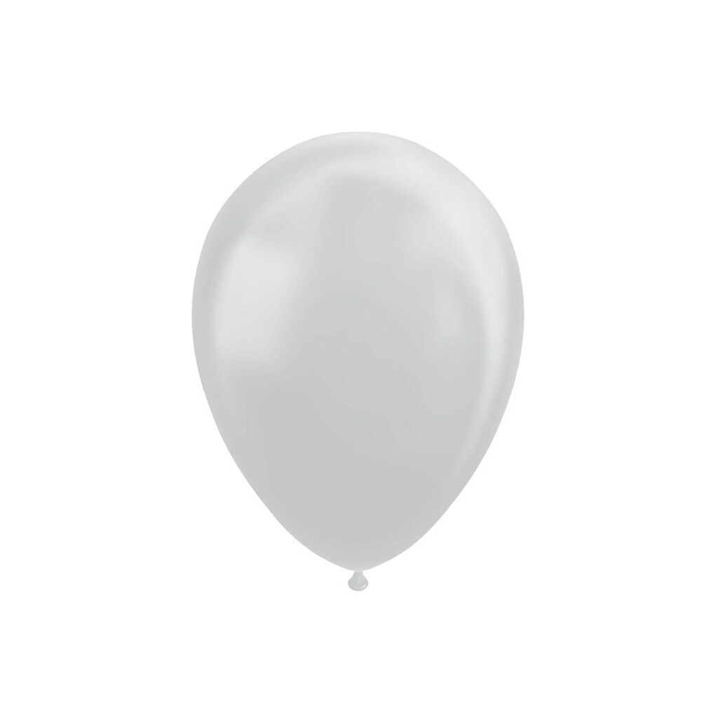 Globos Balloons Metallic Silver 30cm 10pcs.