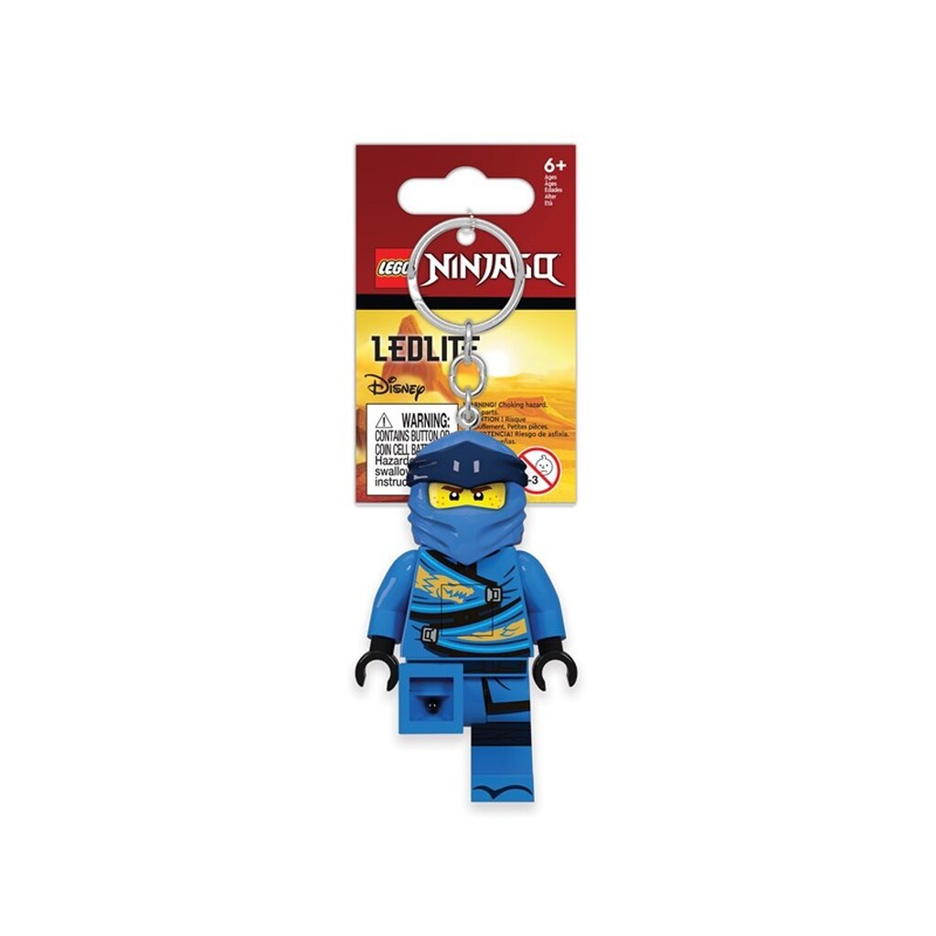 Euromic Lego ninjago Jay nøglering med LED lys