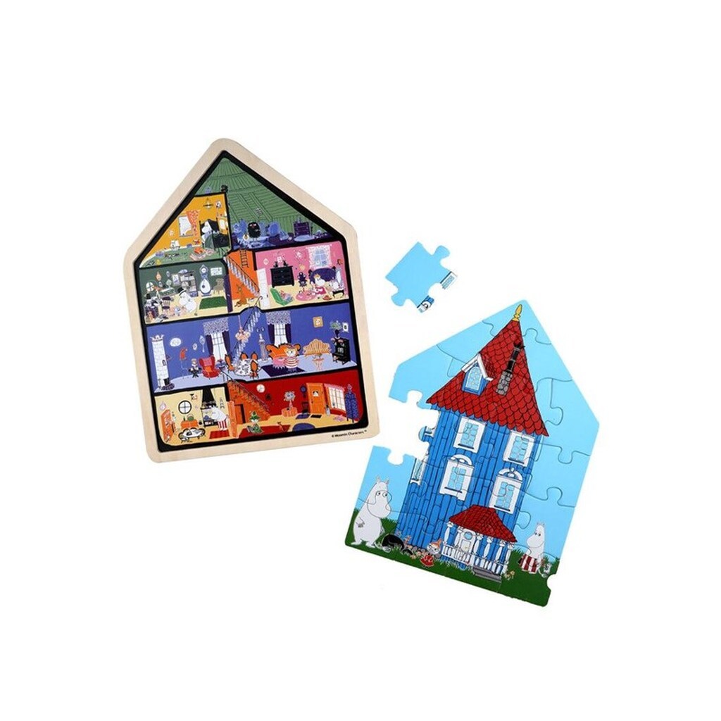 Barbo Toys Moomin Framed Wooden Puzzle House