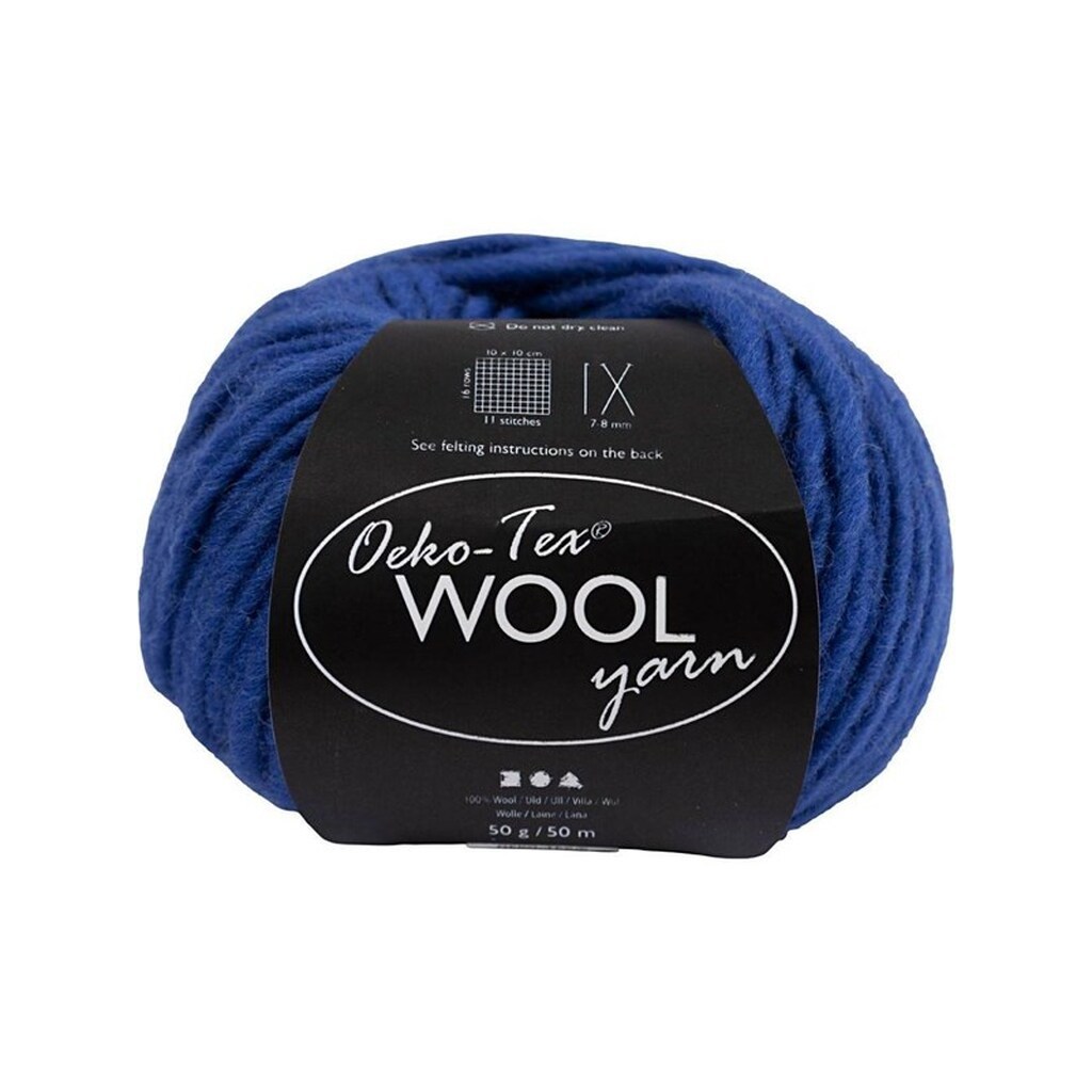 Creativ Company Wool yarn Blue 50m