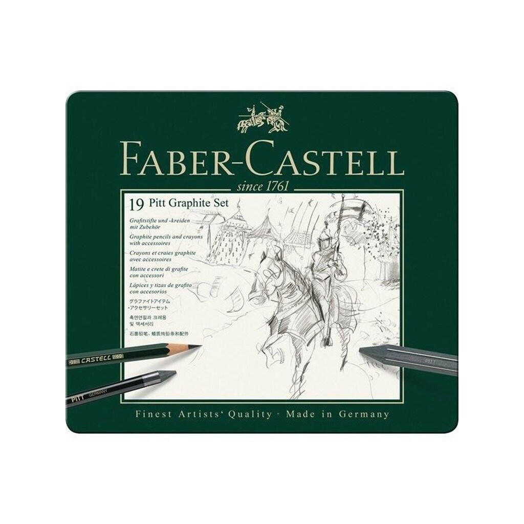 Faber-Castell Set Pitt Graphite tin of 19