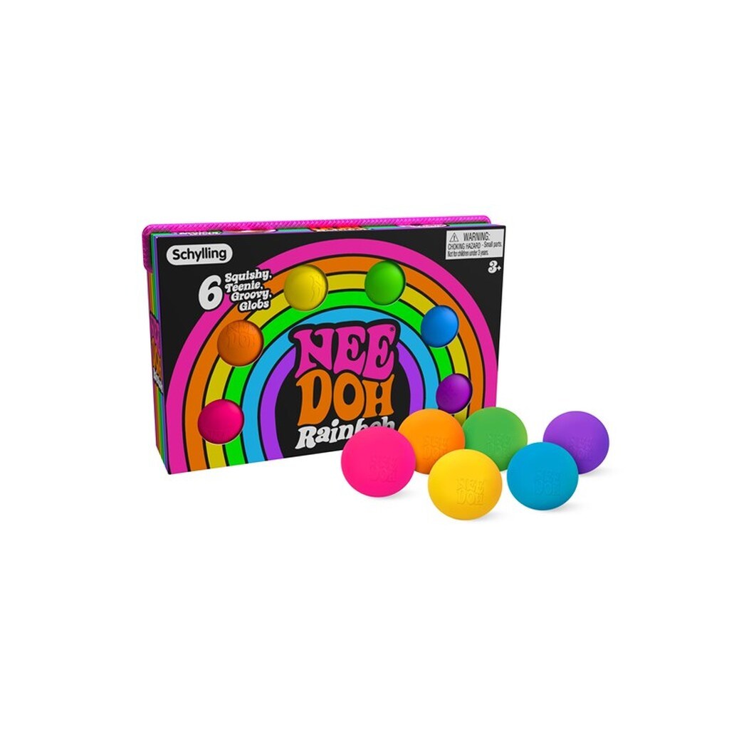 NeeDoh Teenie Rainbow 6-Pack