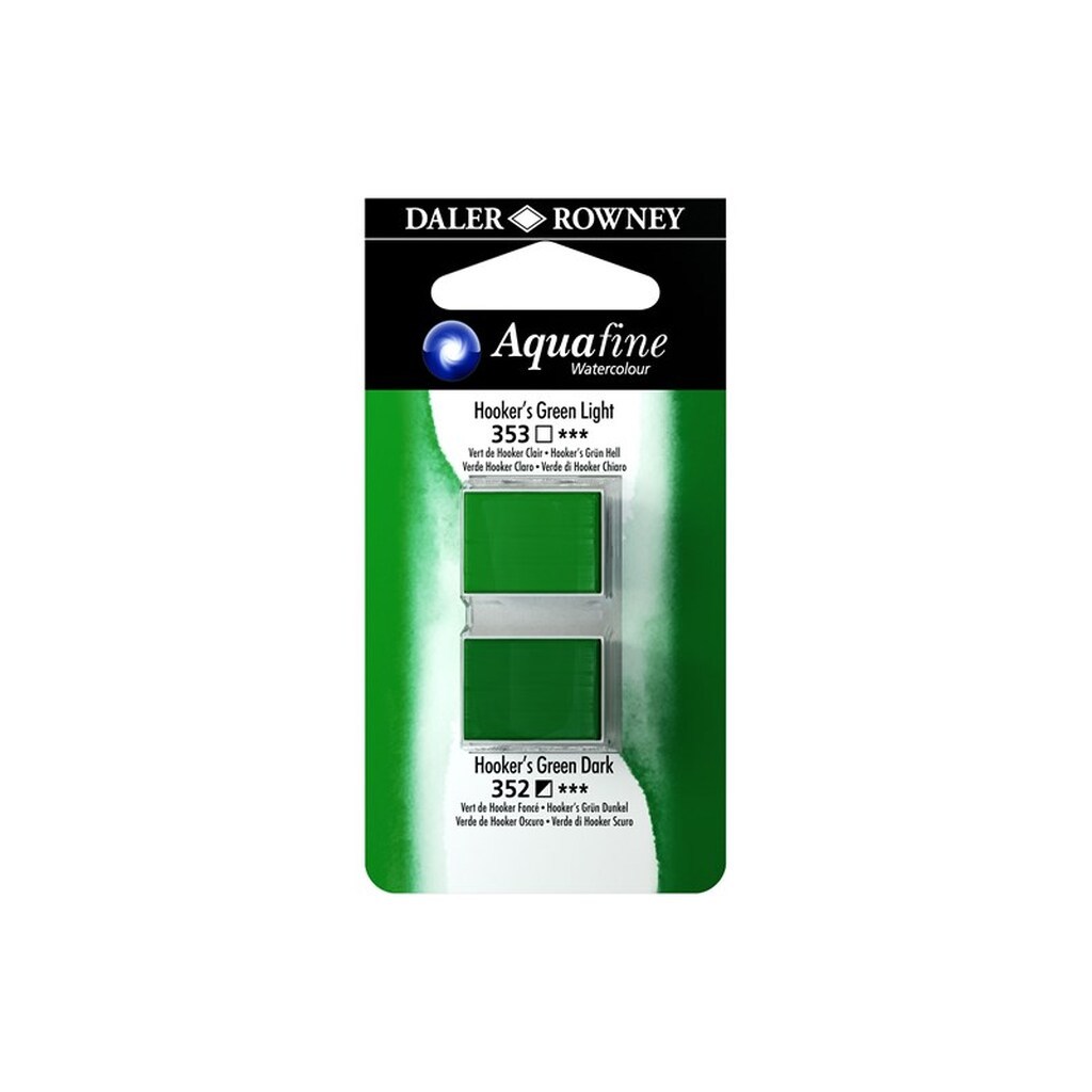 Daler-Rowney Aquafine HP Hookers Green Light/Hookers Green Dark