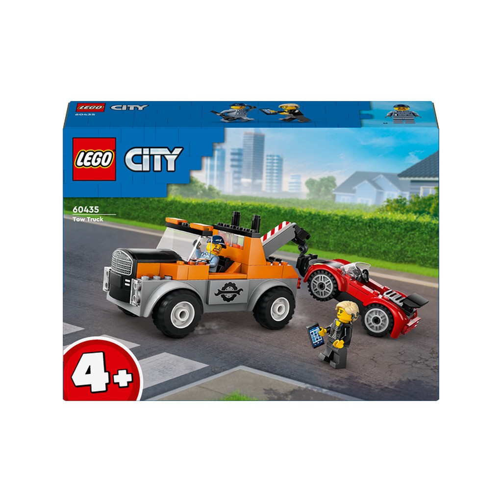 LEGO City 60435 Kranvogn og sportsvognsreparation