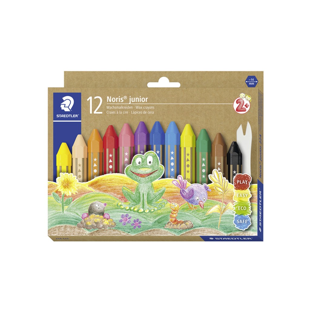 Staedtler Noris Junior Voksfarve 12 stk. ass.