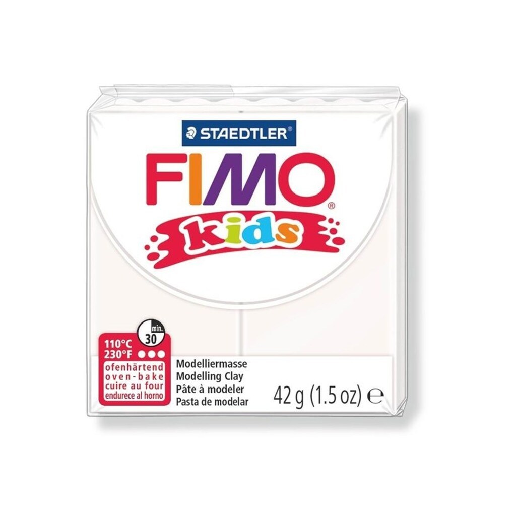 Fimo FIMO kids modeller 42 g. Hvid