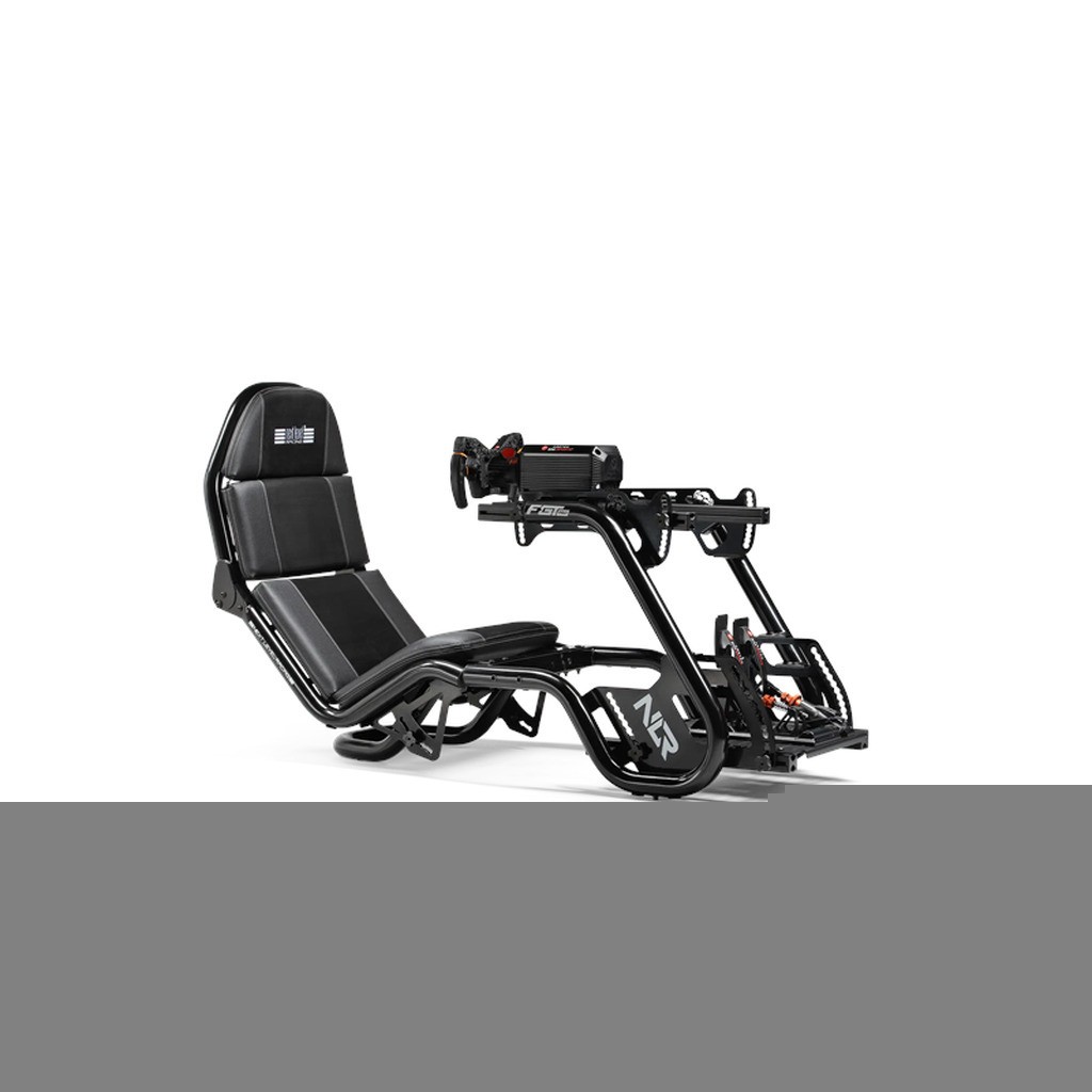 Next Level Racing F-GT Pro Formula and GT Racing Simulator Cockpit - Black Sim racercockpit - Sort - Metal base - Op til 150 kg