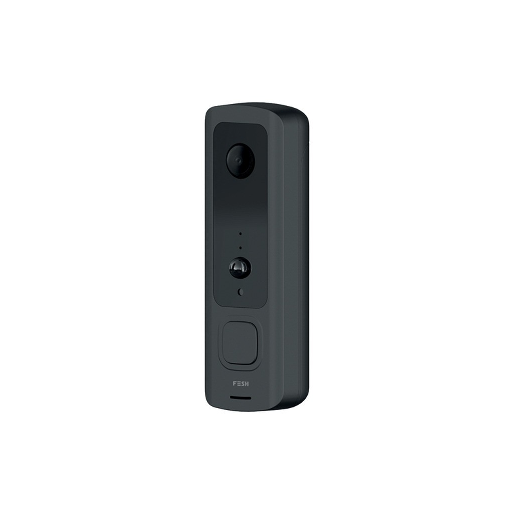 Foss Europe FESH Smart Home Videodørklokke med lydgiver, Sort/hvid