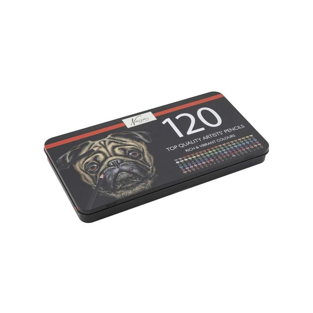 Nassau Farveblyanter 120 stk. i metalæske
