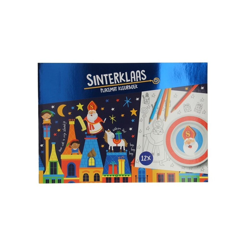 Wins Holland - Placemats Coloring Book Sinterklaas 12 pcs.