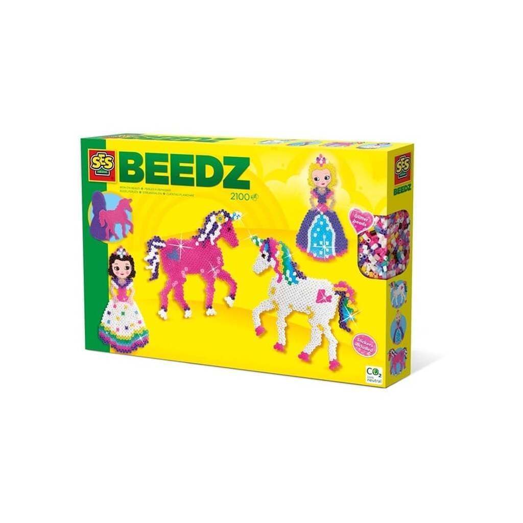 SES Creative Beedz Iron-on beads - Unicorns and princesses