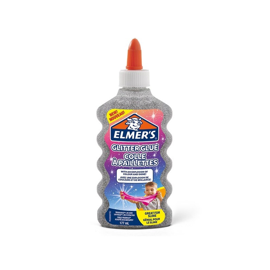 Elmer&apos;s PVA Glitter Glue | Sølv | 177 ml