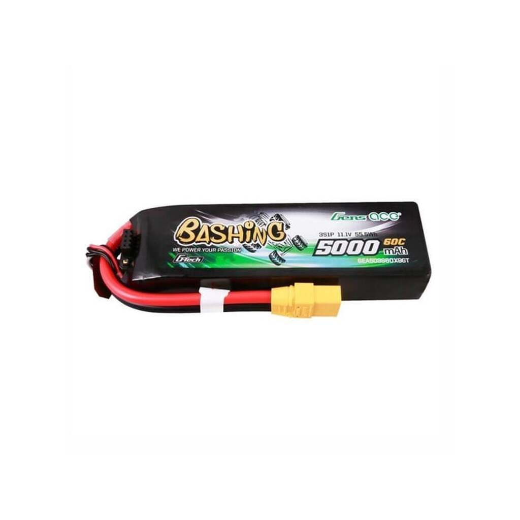 Gens ace &amp;Tattu 5kmAh 11.1V 60C 3S1P battery with XT90 connector