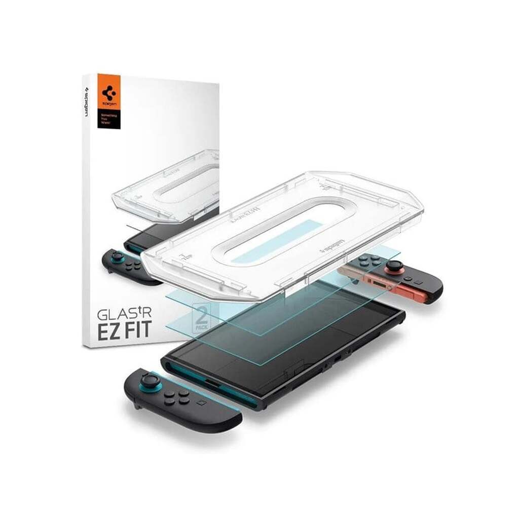 Spigen Glass tR EZ Fit 2 Pack - Nintendo Switch 2 - Miscellaneous Tilbehør til spillekonsol - Nintendo Switch 2