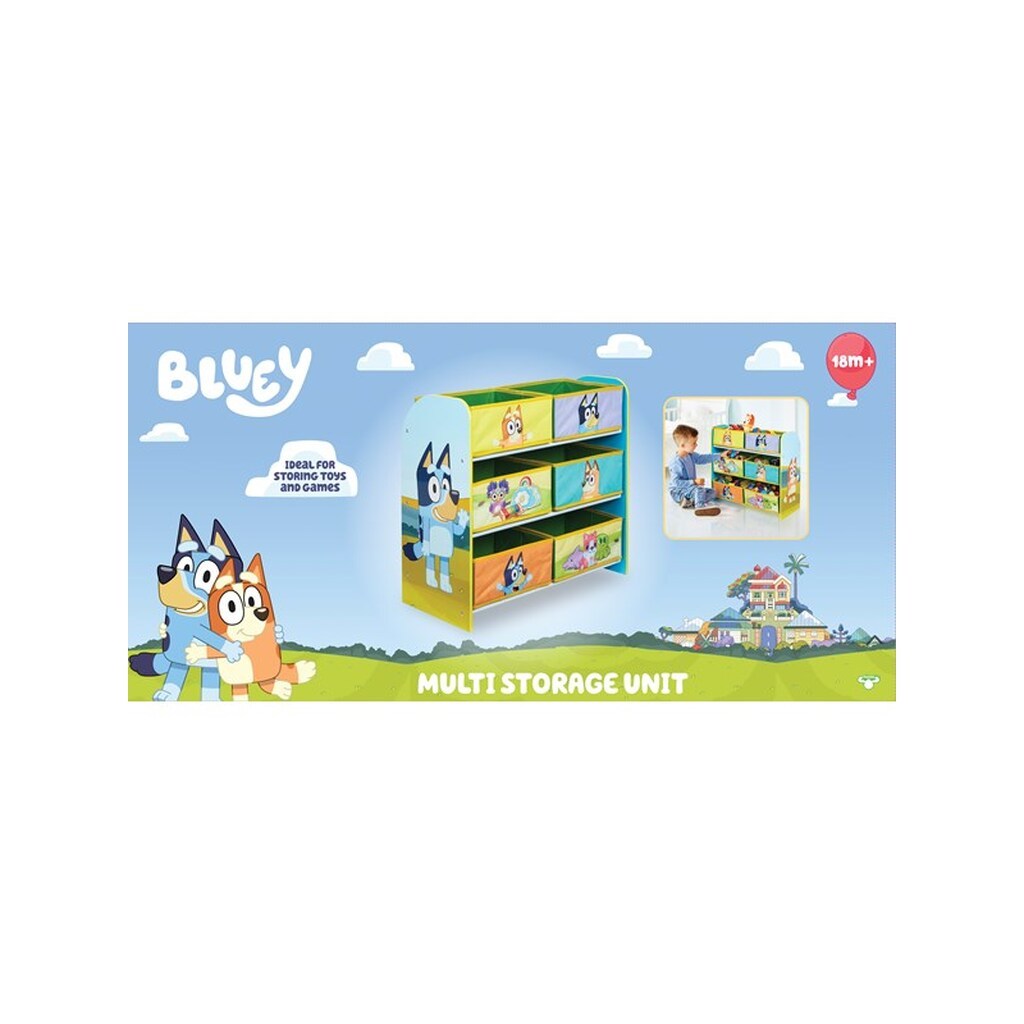 Bluey Kids Toy Storage Unit