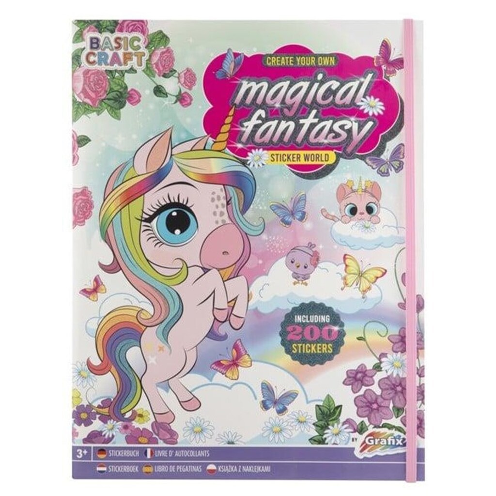 Grafix Sticker Book Magical Fantasy with 200 Stickers