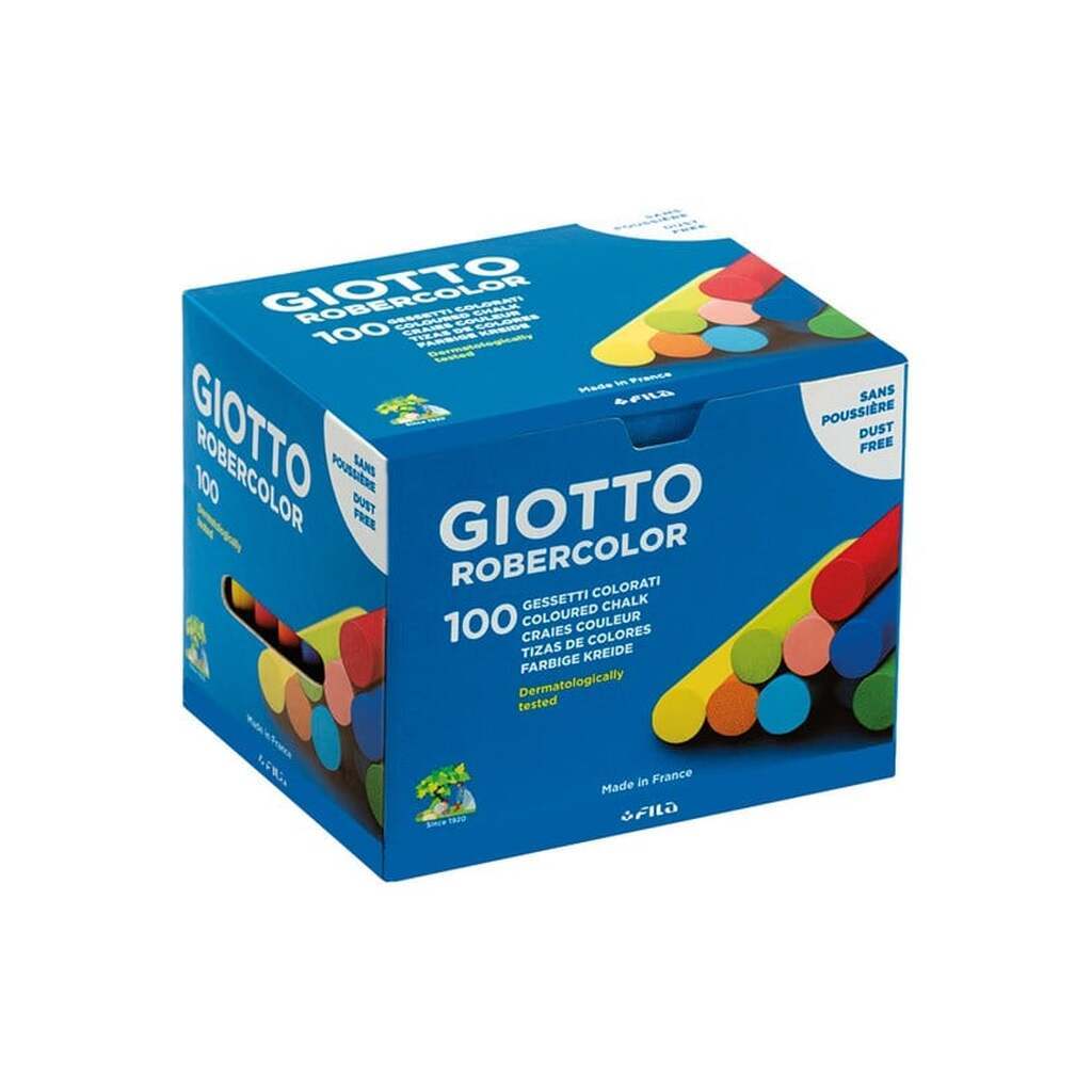Giotto Robercolor Chalks Assortd col. Box 100-pack