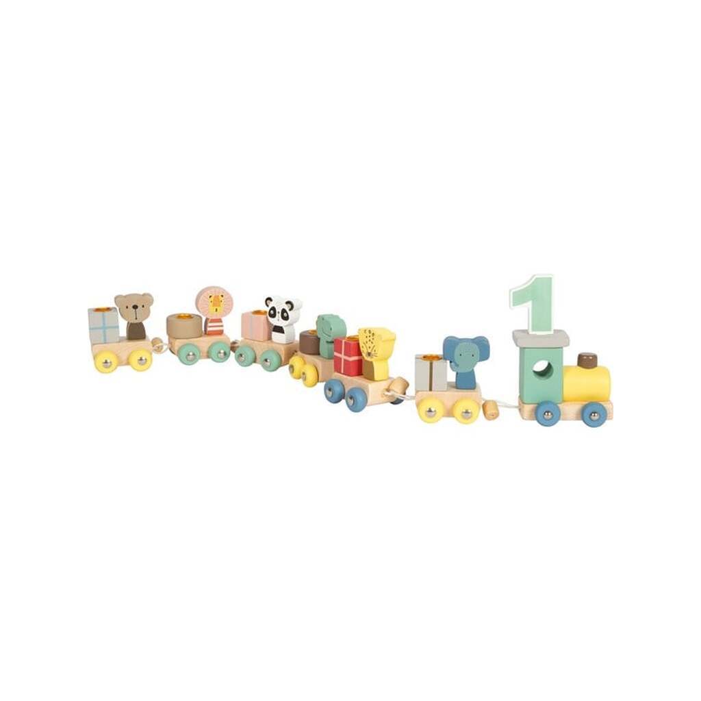 Small Foot - Wooden Birthday Train with Animals
