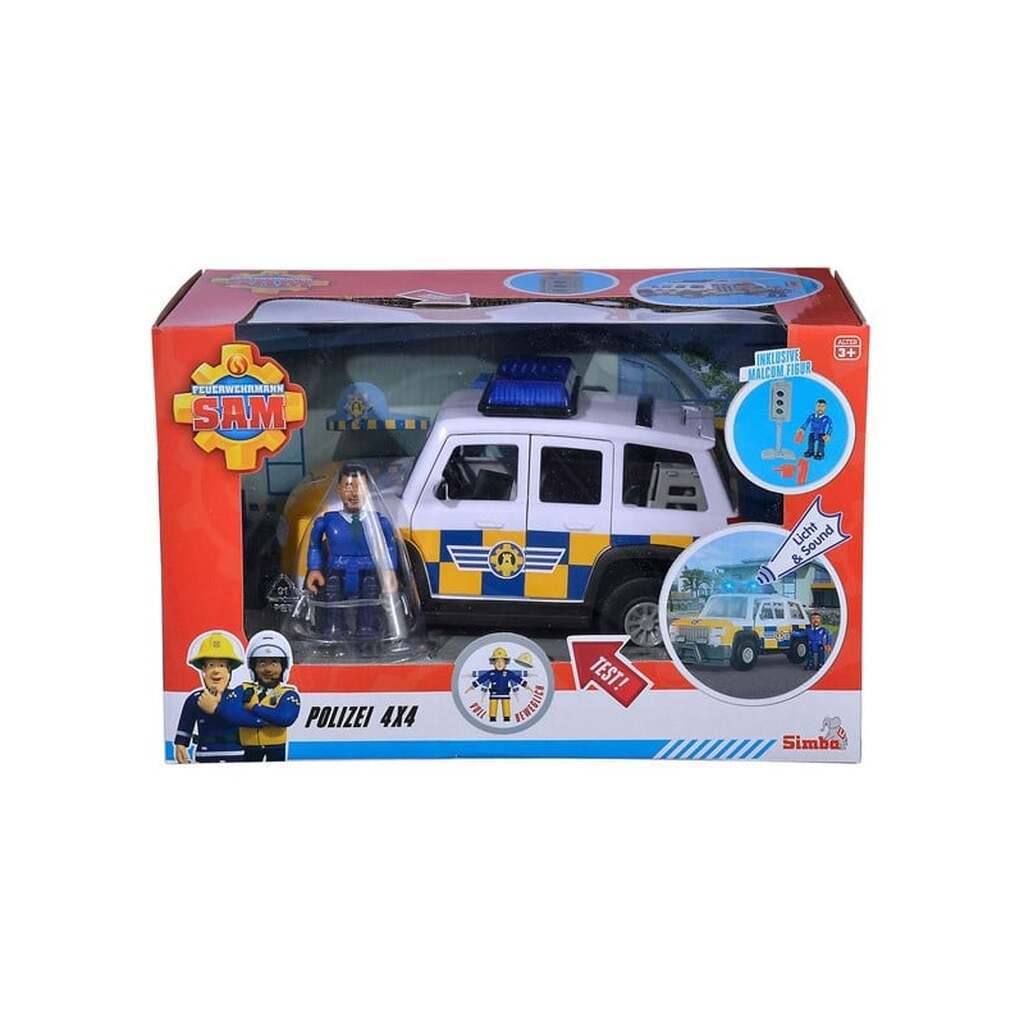 Simba - Fireman Sam Police Car 4x4 with Figure