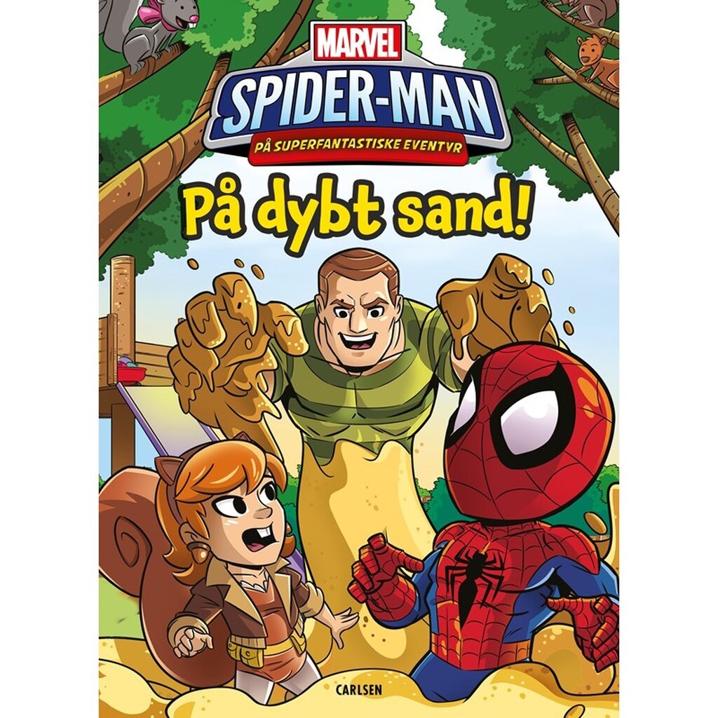 Spider-Man på superfantastiske eventyr - På dybt s - Børnebog - Hardcover