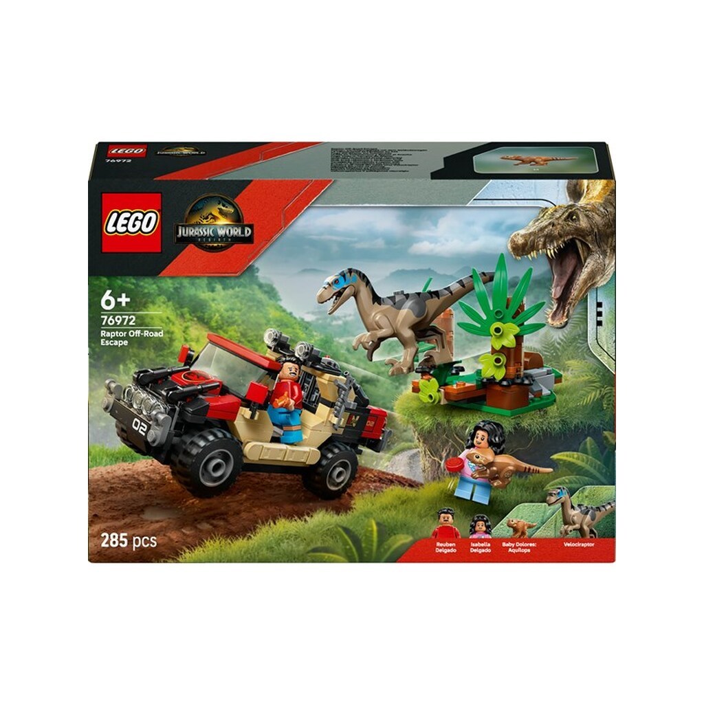 LEGO Jurassic World 76972 Offroad-flugt fra raptor