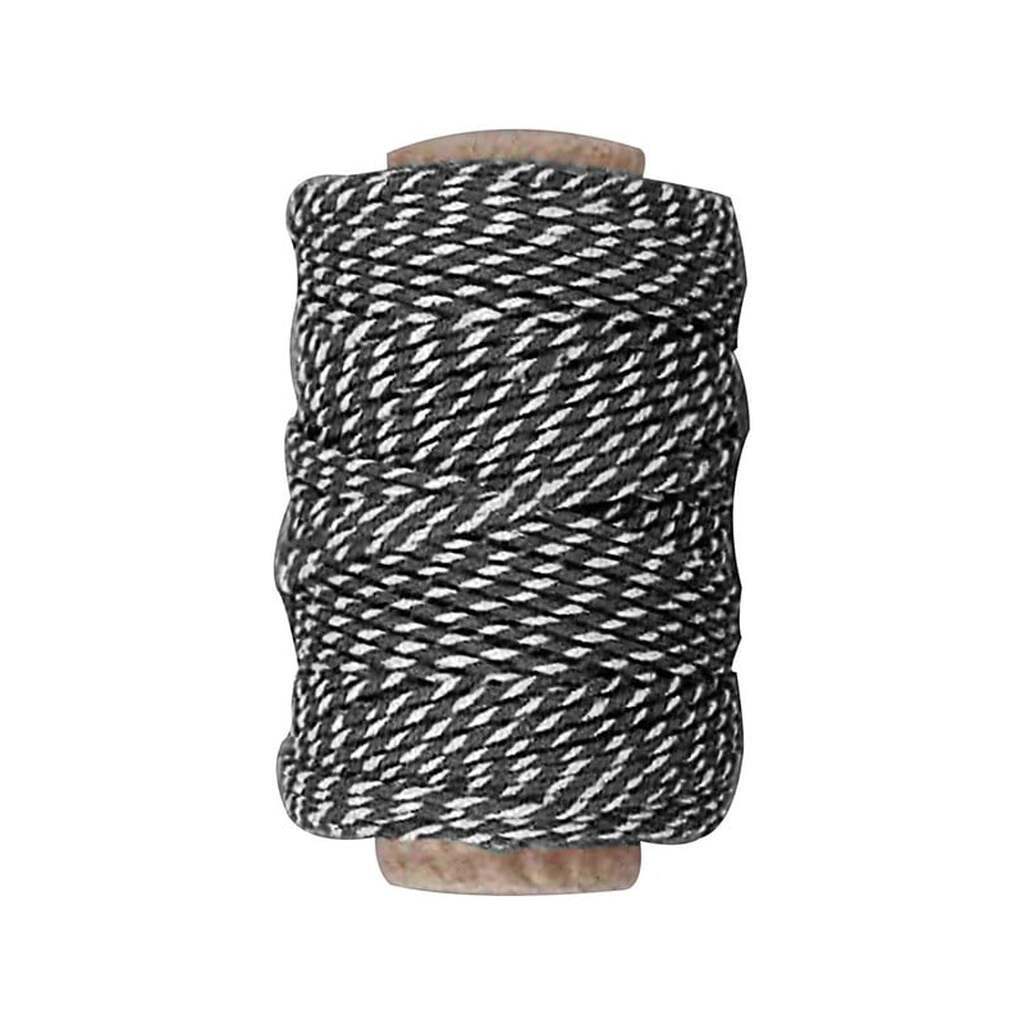 Creativ Company Cotton cord Black/White 50m