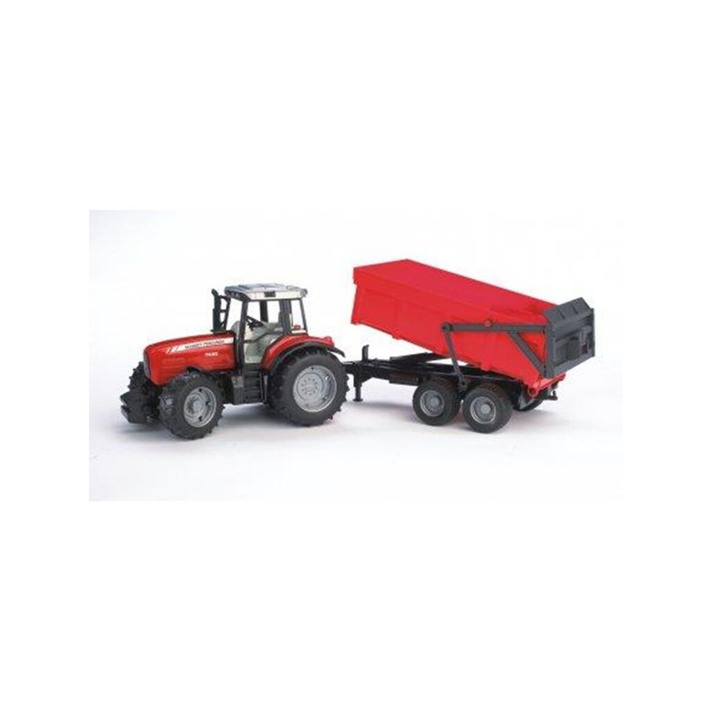 Bruder  Massey Ferguson 7480 tractor with tipping trailer