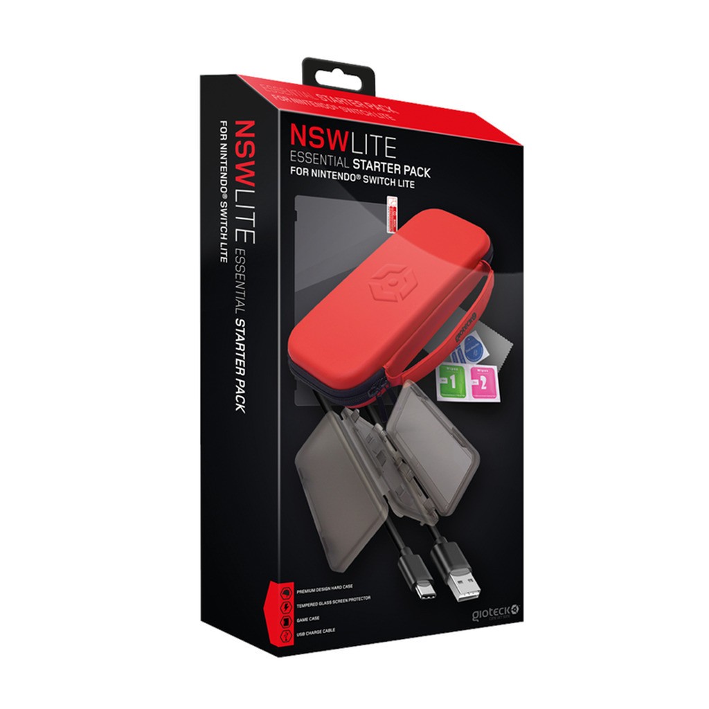 Gioteck Nintendo Switch Lite Essential Starter Pack - Miscellaneous Tilbehør til spillekonsol - Nintendo Switch Lite