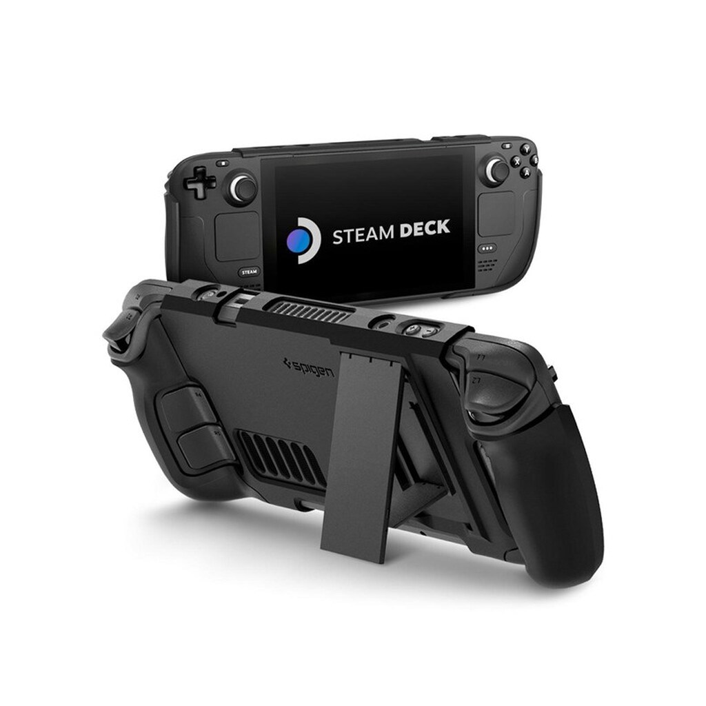 Spigen Thin Fit with Kick Stand - black - Steam Deck - Miscellaneous Tilbehør til spillekonsol - Steam Deck