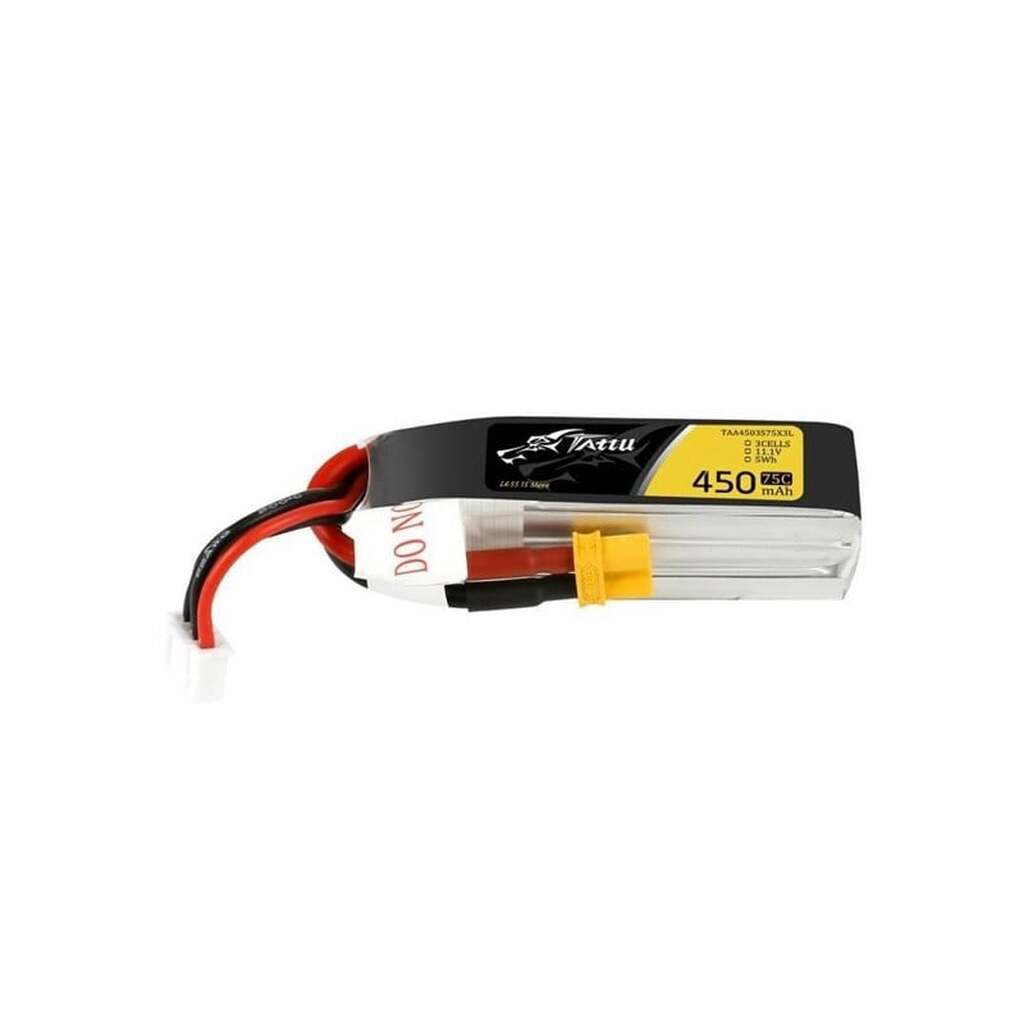 Gens ace &amp;Tattu - Tattu 450mAh 11.1V 75C 3S1P Long battery