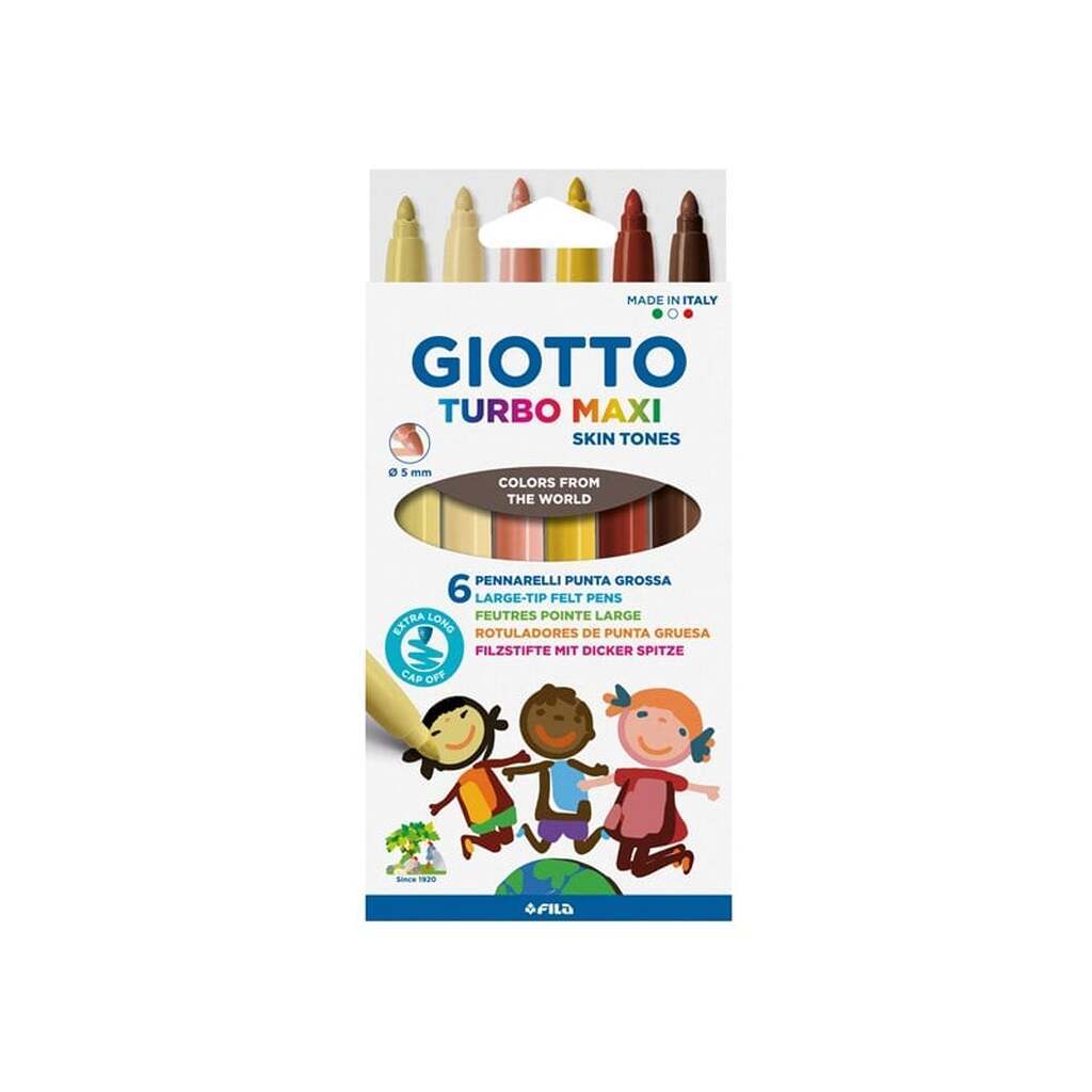 Giotto Turbo Maxi Skin Tones 6 pcs BL