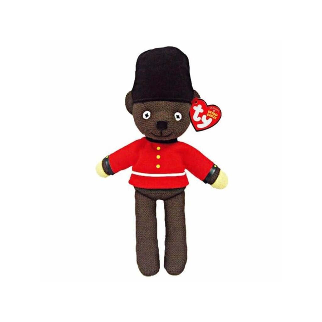 Ty Beanie Babies Mr Beans Teddy Guardsman